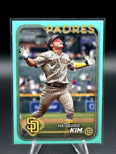 2024 Topps Series 1 Ha-Seong Kim #127 Aqua Parallel Fanatics Exclusive - Padres