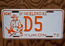 1975 YUKON DEALER License Plate Low # D5