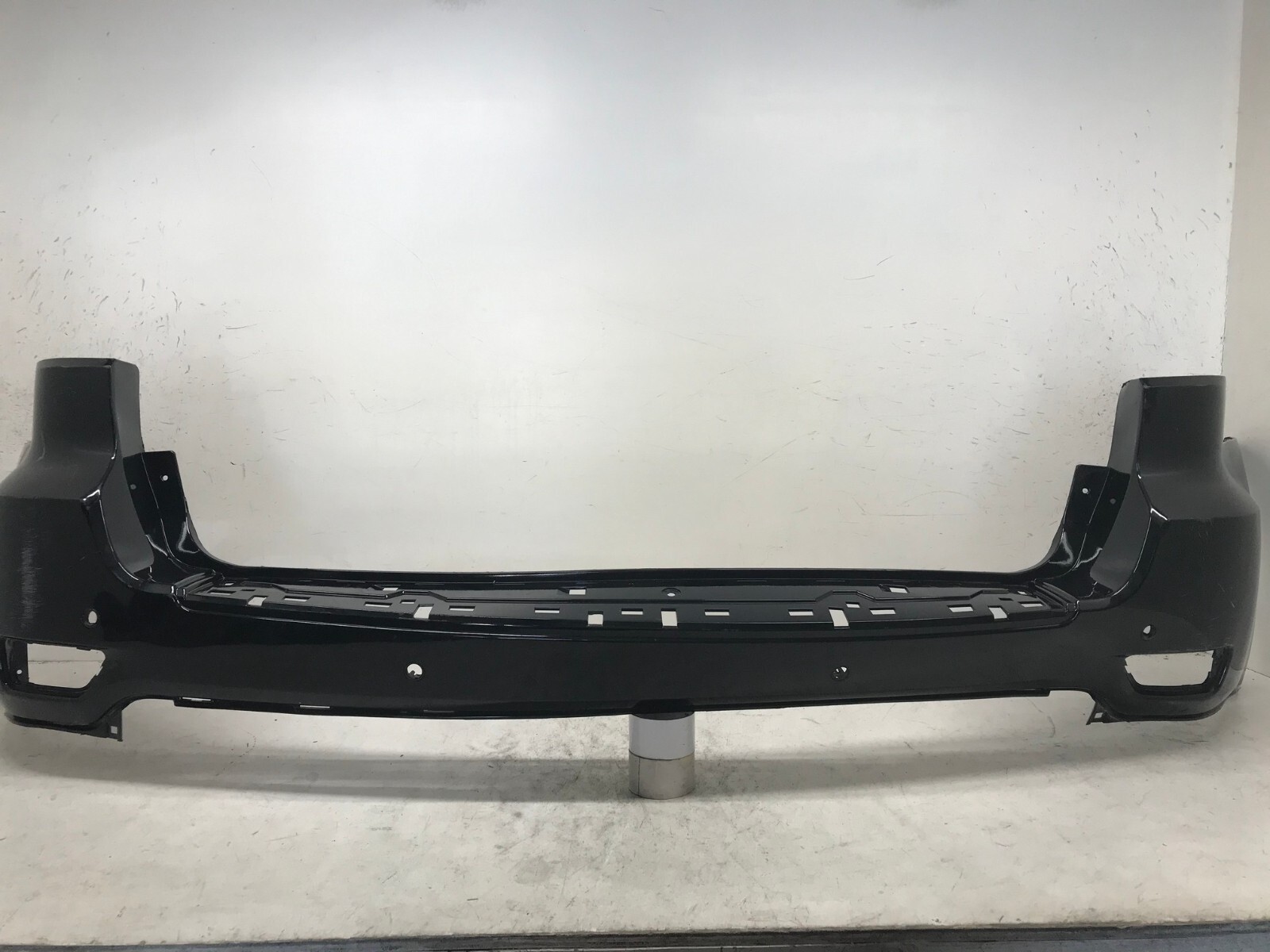 Rear Bumper Cover Black Jeep Grand Cherokee 11-18 w/Sensor Holes 1VQ65TZZAA OEM