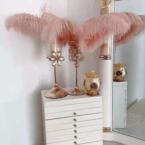 10pcs/lot White Ostrich Feathers Home Decoration Ostrich Plumes Table Crafts - Picture 3 of 37