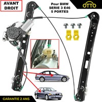 BMW Serie 3 E46 Mechanismus Fensterheber+Antriebsmotor Vorne Recht = 51337020660