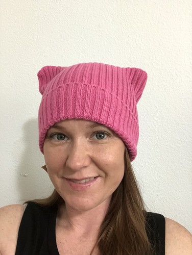 Pink Pussy Hat Beanie Gay Pride Cat 