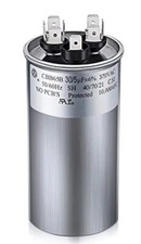 30/5 MFD Uf  6 370/440 VAC CBB65B Dual Run round Capacitor, UL Listed Motor Run