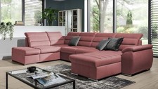 Couchgarnitur PASCARA U-Form mit Schlaffunktion-Altrosa /Otto.. Rechts