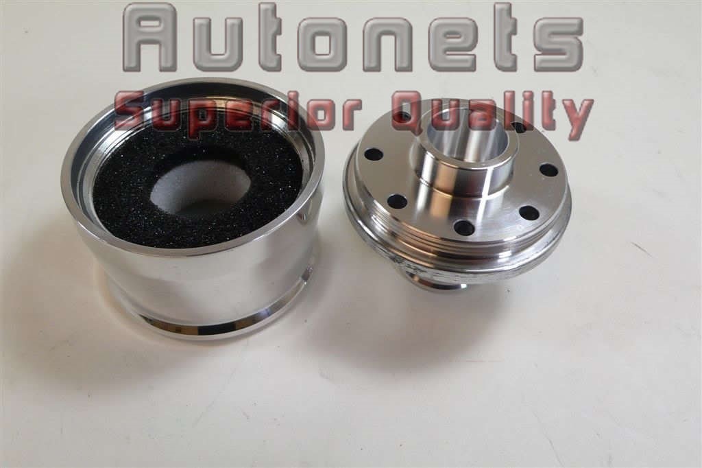 Polished Aluminum Smooth Valve Cover & Breather Combo For Chevy