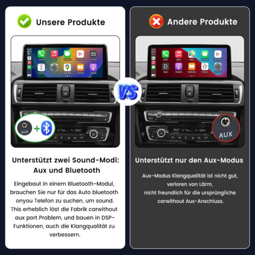 10,25' CarPlay Touchscreen Android Auto Autoradio for BMW 1/2 F20 F21 F22F23 NBT - Bild 2 von 13