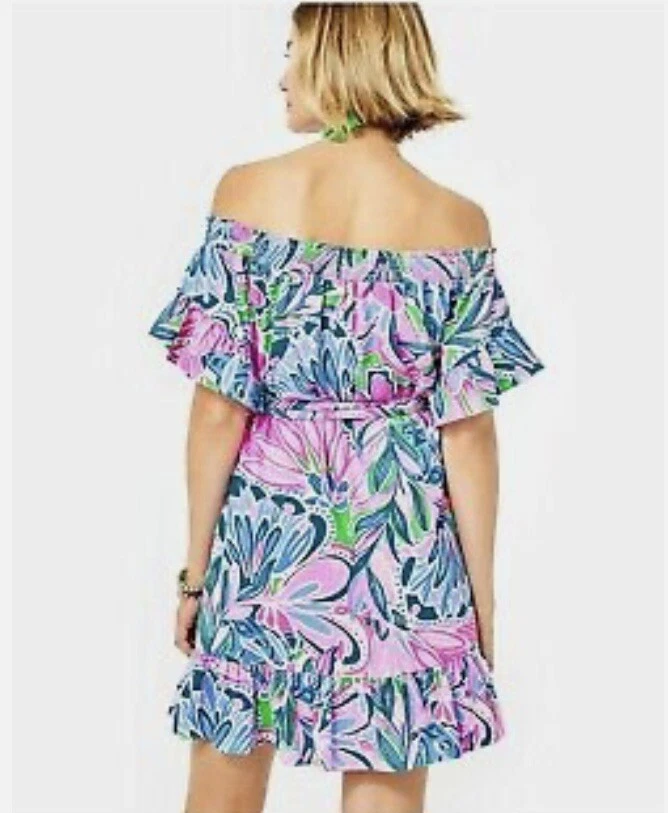 Lilly Pulitzer®Women's Maddlyn Off the Shoulder Stretch Dress Size S - Image 3 of 4