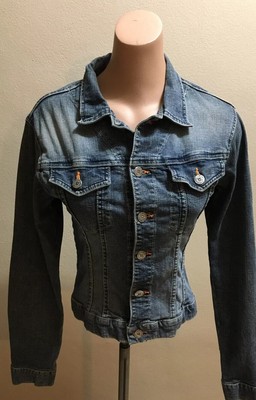 Nine Planet Vintage Denim Jacket Button Down Decorations Made