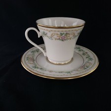 Gorham Royalston Fine China Footed Teacup and Saucer Set Made In USA
