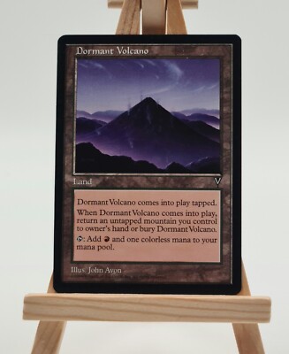 Dormant Volcano Visions  Magic Karte MTG  englisch  (Schlafender Vulkan)