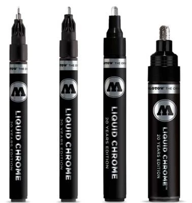 Molotow 703 Liquid Chrome Pump Marker, Alcohol-Based