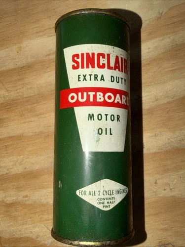 Vintage Sinclair Motor Oil Outboard Marina SEALED GAS OIL SIGN