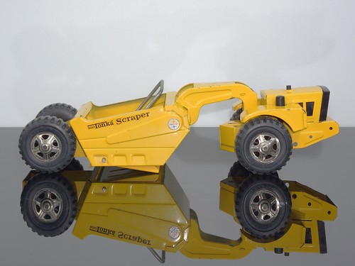 MINI TONKA SCRAPER 1091 PRESSED STEEL TOY CONSTRUCTION VEHICLE – 1969/70 - Picture 4 of 9