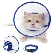 Cat Cone Recovery Collar, Adjustable Elizabethan Collar for Cats to Stop Lick...