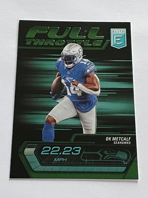 2024 Panini Donruss Elite Full Throttle DK Metcalf #2 Green Parallel Seahawks