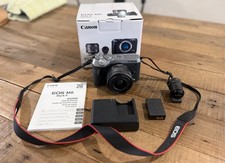 Canon EOS M6 Mark II Mirrorless Camera (Silver) with EF-M 15-45mm Lens
