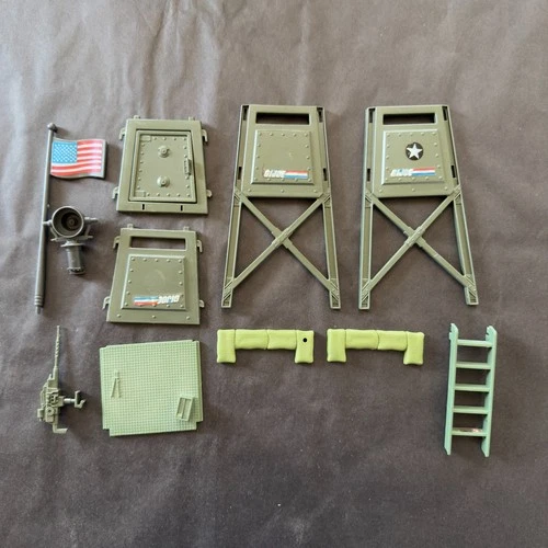 1984 HASBRO GI JOE WATCH TOWER BATTLE STATION SET 100% COMPLETE SUPER CLEAN