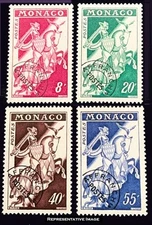 Monaco Scott 321-324 Mint never hinged.