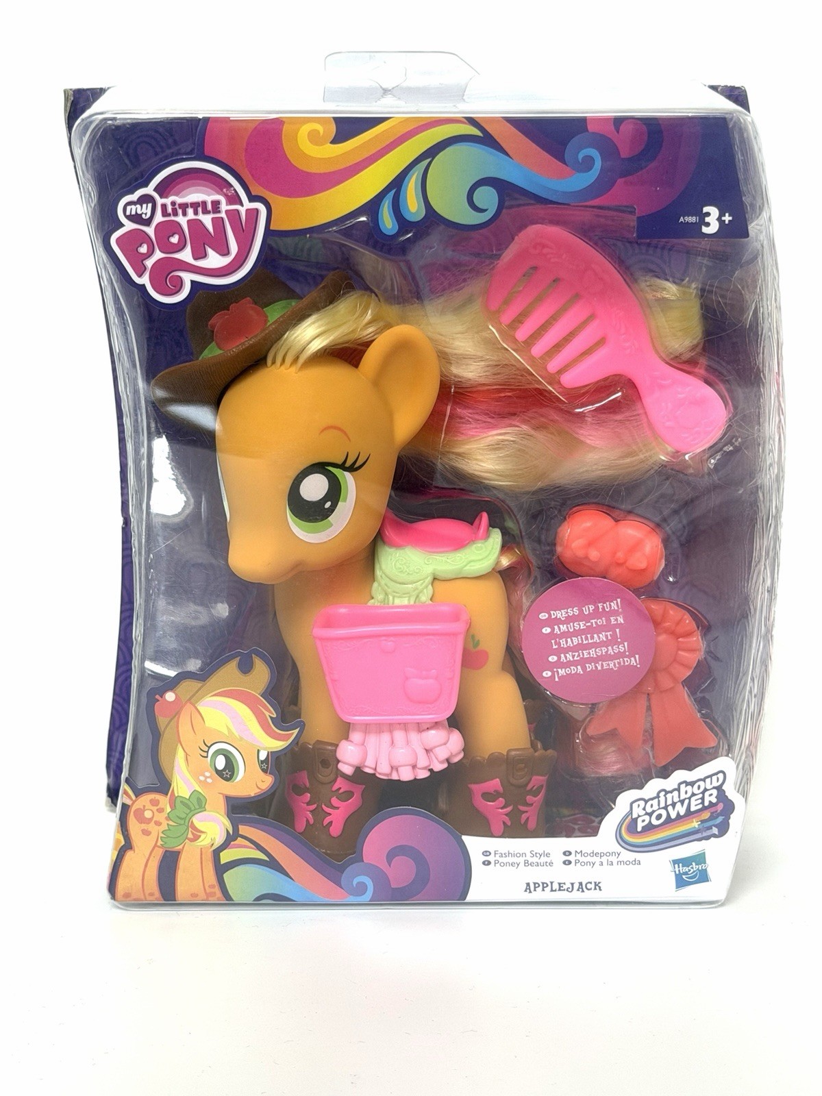 My Little Pony G4 Fashion Style Friendship is Magic Rainbow Power APPLEJACK NEW