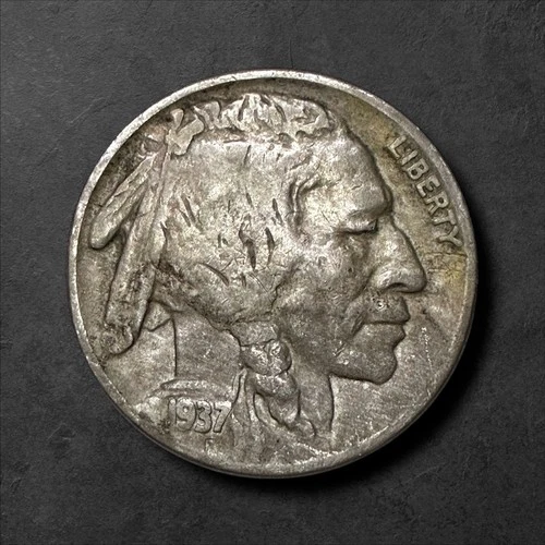 1937 P 🇺🇸 Buffalo Nickel, Free Shipping!