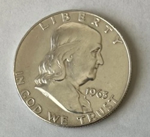 USA, 1963-D Franklin Silver Half Dollar, Proof, 50c Coin