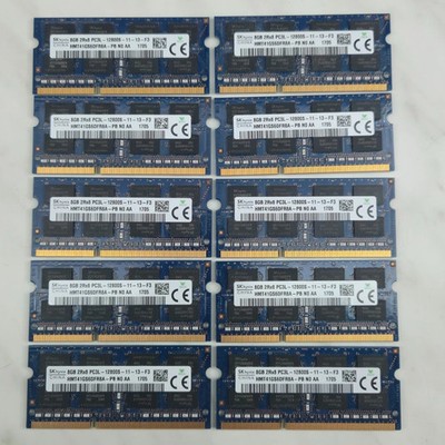10x 8GB SK Hynix DDR3L 1600MHz SO-DIMM Notebook RAM PC3L-12800S 2Rx8