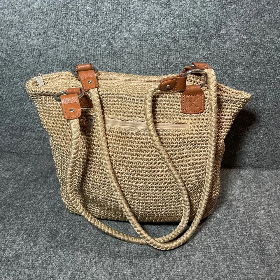 The Sak Crochet Tote Bag Straw Woven Handbag Shoulder Purse - Image 2 of 4