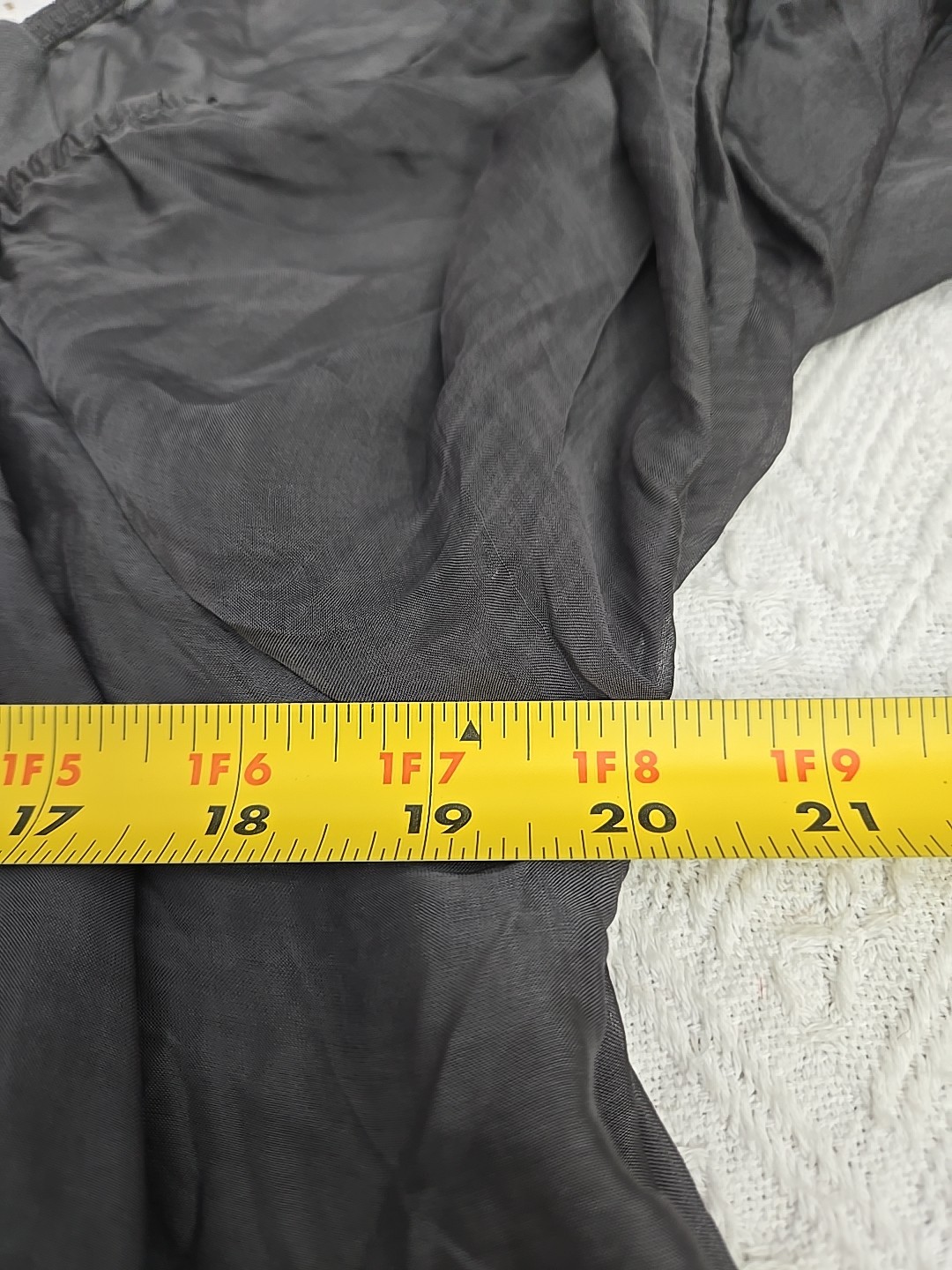 Sofia Gray Crinkle Long Sleeve 100% Seta Silk Dre… - image 4