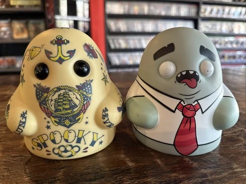 Bimtoy Tiny Ghost Guest Artist Series "Tie Guy" & “Inked Up”Limited Edition
