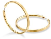 Boccia Titanium - Creole 40Mm Titan Goldf. - 0508-09 - Ohrschmuck