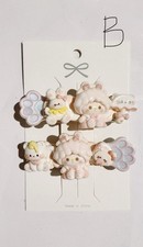 Cute Kawaii Cream Glue Hair Clips Handmade Sweet Hair Accessories 1 Set -2 Pcs