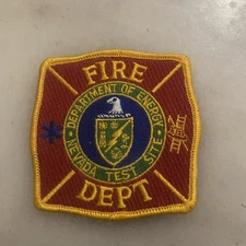 Dept. of Energy Nevada Test Site Fire Department Patch ++ Mint NV