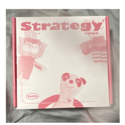 TWICE Strategy CD Album 2024 K-Pop JYP Ent Pink Cardboard Sleeve