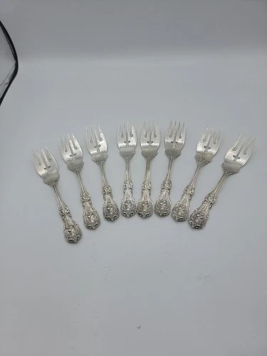 Reed And Barton Sterling Salad Forks Set Of 8