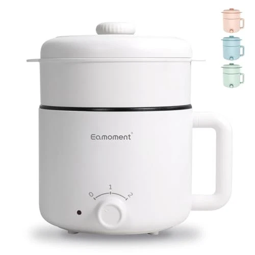 EAMOMENT WHITE RAMEN COOKER HOT POT, 300W/600W, NM-6RC004EAW - (WHITE)