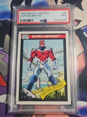 PSA 9 1990 Marvel Universe Captain Britain
