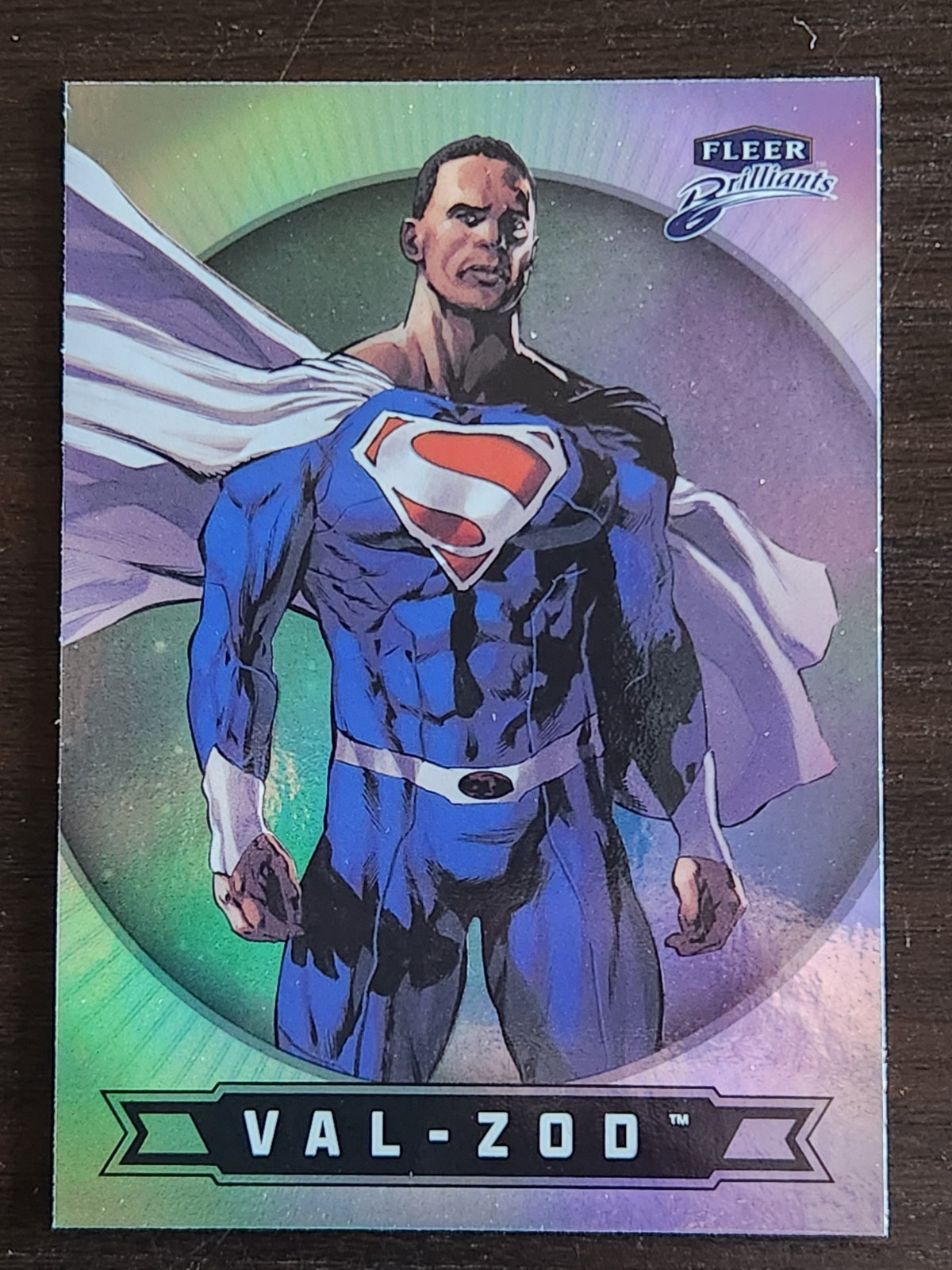 Val-Zod #44 2025 Fleer Brilliants Superman trading card — raw and PSA graded price guide