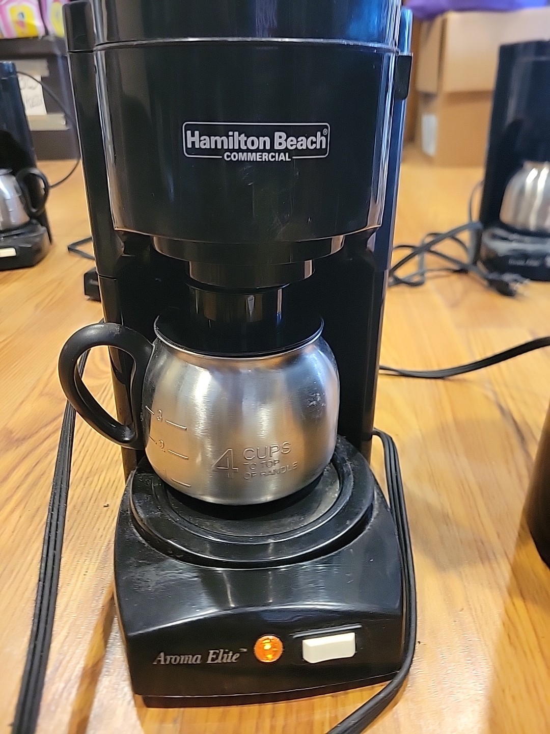 Hamilton Beach 4 Cup Commercial Coffee Maker, Stainless Carafe Model HDC700S 