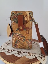 NWT Patricia Nash Farleigh Leather Crossbody/Phone Case, My European Trip