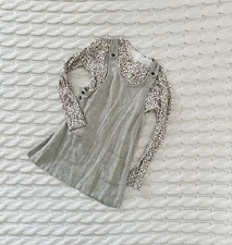 Rylee & Cru Girls Floral Shirt And Beige Jumper Size 8-9