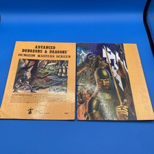DUNGEON MASTERS SCREEN AD D Both Panels 9024 Advanced Dungeons Dragons TSR 1979