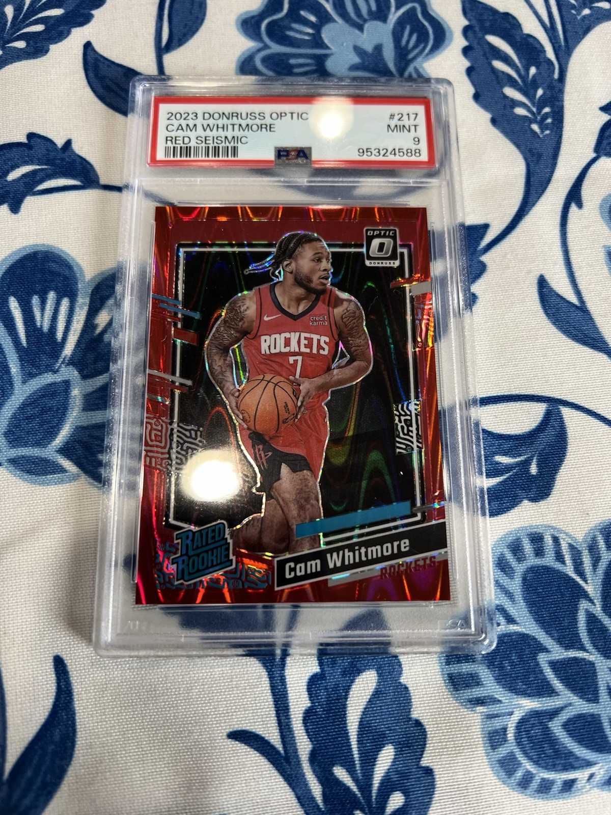 2023-24 Panini Donruss Optic - Rated Rookie Cam Whitmore Red Seismic Prizm /130