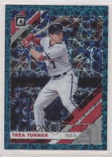 2019 Panini Donruss Optic Teal Velocity Prizm 10/35 Trea Turner #141 o7m