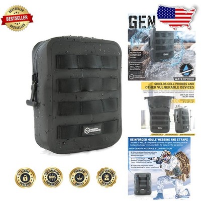 MOLLE Faraday Pouch 2nd Gen | Waterproof RF Shielding Dry Bag | Signal Block