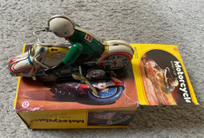 Ancienne Moto En Tôle – Jouet Russe Vintage, Pièce De Collection