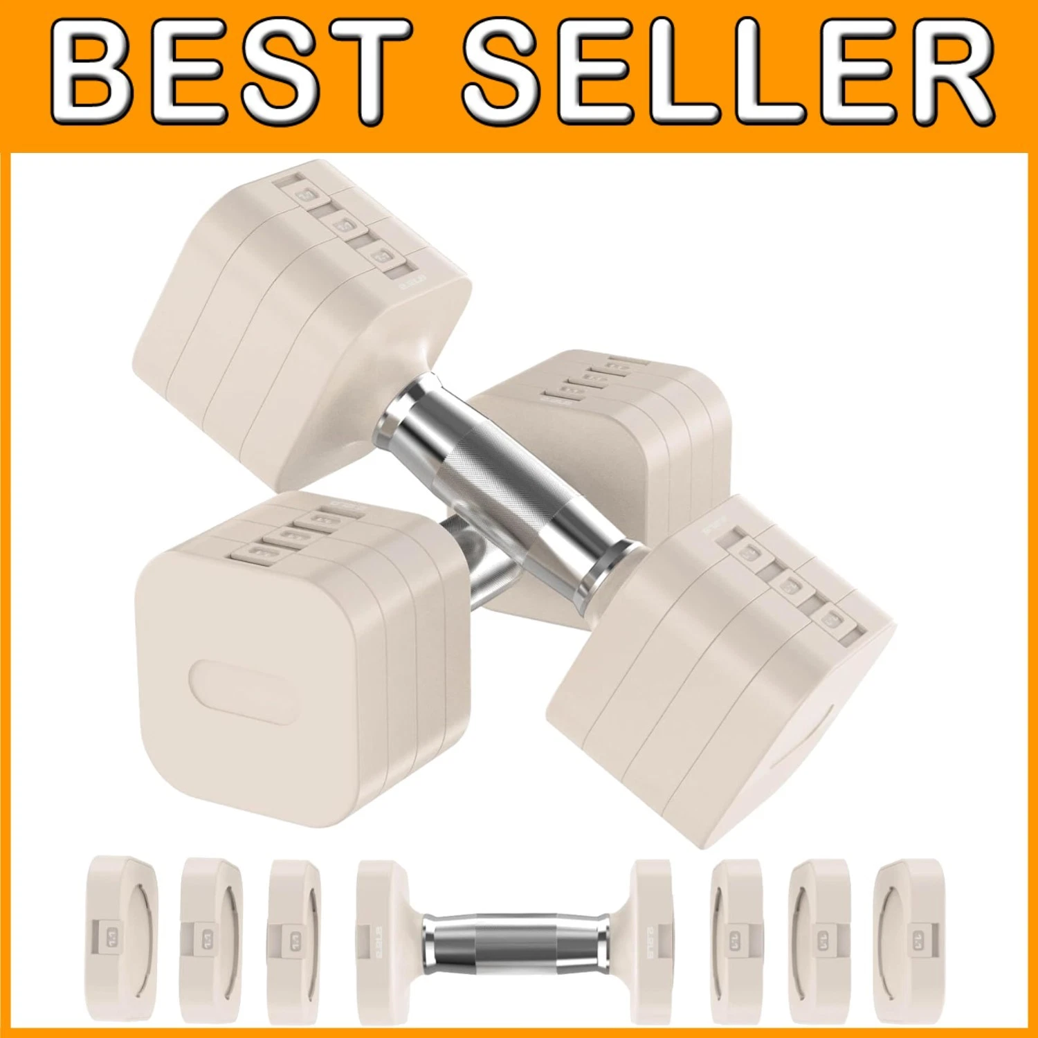 Adjustable Dumbbells Set 22LBS for Home Gym^-