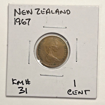 1967 New Zealand 1 Cent Coin – Bronze – KM# 31.1 – Circulated | eBay