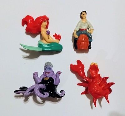 DISNEY THE LITTLE MERMAID ARIEL RUBBER FIGURINES SET FRANCE VINTAGE COLLECTIBLES
