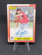 2025 Topps Series 1 - 90A-RL Rhett Lowder (Reds) - 1990 Autograph Rookie RC