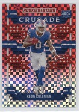 2024 Panini Rookies & Stars Crusade Red Plaid Keon Coleman #C-KCN 1n2p